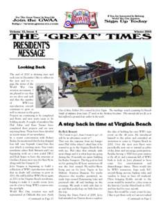 If You Are Interested In Reliving World War One Aviation For ‘The Great Times’ In Your Life  Join the GWAA