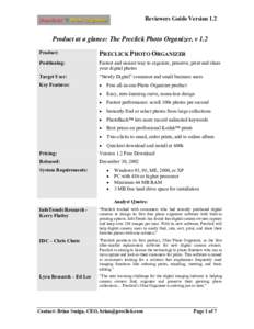 Microsoft Word - Reviewers Guide- PreclickPhotoOrganizerV1.2-Final_122302_..