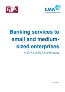 Banking services to SMEs - market study