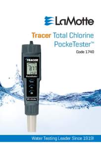 Tracer Total Chlorine PockeTester TM Code 1740