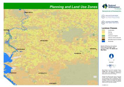 Planning and Land Use Zones SWAN REACH Landuse Classes  MANNUM