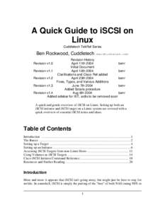 Ethernet / ISCSI / Computer storage / Linux / Storage area networks / SCSI initiator and target / Internet Storage Name Service / Linux kernel / NexentaStor / Computing / SCSI / Computer hardware