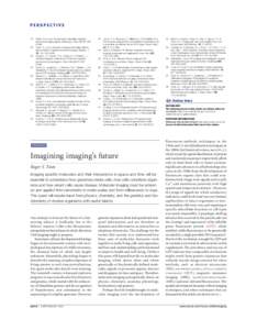 PERSPECTIVE 24. Hüber, M. M. et al. Fluorescently detectable magnetic resonance imaging agents. Bioconjug. Chem. 9, 242–[removed]Dodd, S. J. et al. Detection of single mammalian cells by high-resolution magneti