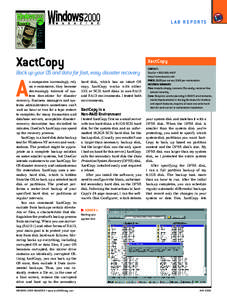 LAB REPORTS  XactCopy XactCopy