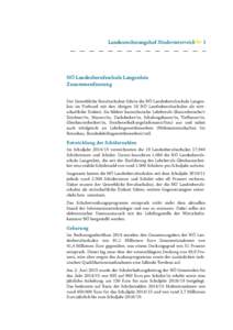 Landesrechnungshof Niederösterreich  I NÖ Landesberufsschule Langenlois Zusammenfassung
