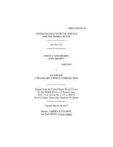 PRECEDENTIAL UNITED STATES COURT OF APPEALS FOR THE THIRD CIRCUIT ________________ No________________