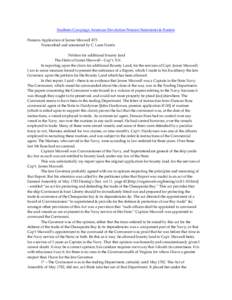 Southern Campaign American Revolution Pension Statements & Rosters Pension Application of James Maxwell R73 Transcribed and annotated by C. Leon Harris Petition for additional bounty land The Heirs of James Maxwell – C