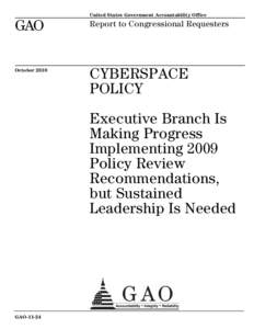 United States Government Accountability Office  GAO Report to Congressional Requesters