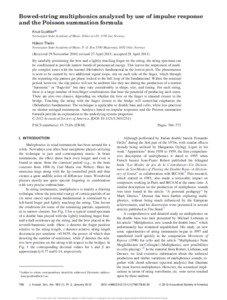 Bowed-string multiphonics analyzed by use of impulse response and the Poisson summation formula Knut Guettlera)