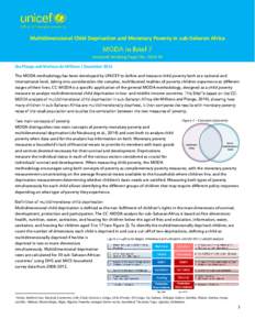 Multidimensional Child Deprivation and Monetary Poverty in sub-Saharan Africa  MODA In Brief 7 Innocenti Working Paper No[removed]Ilze Plavgo and Marlous de Milliano | December 2014