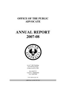 OPA annual Report[removed]Drafting Version