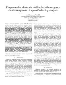 Programmable electronic and hardwired emergency shutdownsystems: A quantified safety analysis