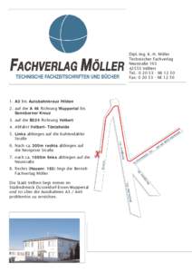 Dipl.-Ing. K.-H. Möller Technischer Fachverlag NeustraßeVelbert Tel.: 50 Fax: 56