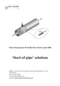 Waste Management World Re-Print March-April 2008  ‘Start-of-pipe’ solutions 