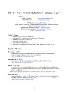 Abstract algebra / Special functions / Classical orthogonal polynomials / Richard Askey / Polynomial / Macdonald polynomials / Orthogonal polynomials / Mathematical analysis / Mathematics