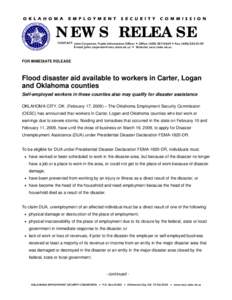 Microsoft Word - DUA _02-17-09_ Carter, Logan, Oklahoma counties.doc
