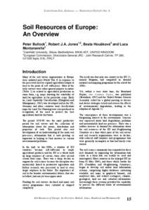 Earth / Land management / Environmental soil science / Soil map / World Reference Base for Soil Resources / Soil classification / Soil survey / European Soil Database / Pedotransfer function / Soil science / Pedology / Soil