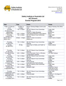 SIA Canberra Division - Executive