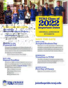 2022 TCNJ Class of ACTIONS REQUIRED JOIN THE PRIDE