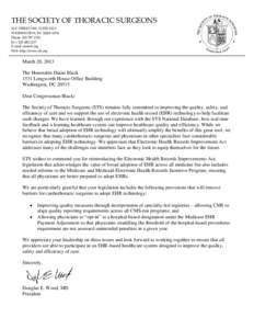 THE SOCIETY OF THORACIC SURGEONS 20 F STREET NW, SUITE 310 C WASHINGTON, DC[removed]Phone: [removed]Fax: [removed]E-mail: [removed]