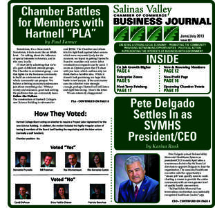 Chamber Battles for Members with Hartnell “PLA” by Paul Farmer 	 Sometimes, it’s a chess match.