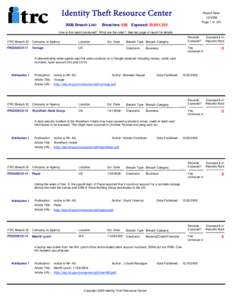 Identity Theft Resource Center 2008 Breach List: Report Date: [removed]Page 1 of 201