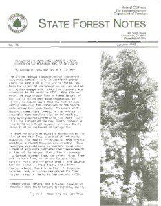 State of California The Resources Agency Department of Forestry