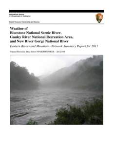 National Park Service U.S. Department of the Interior Natural Resource Stewardship and Science  Weather of