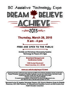 SC Assistive Technology Expo  Dream Believe