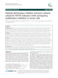 Heat shock proteins / Apoptosis / Hsp70 / Hsp90 inhibitors / Hsp90 / HSF1 / Proteasome / Clusterin / C-Met / Biology / Cell biology / Proteins