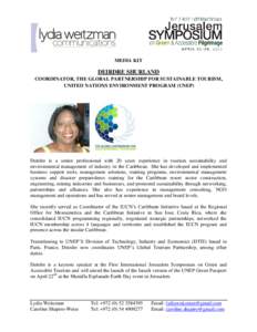 Environmental organizations / Conservation / Biodiversity / Caribbean Initiative / Global Partnership for Sustainable Tourism / United Nations Environment Programme / International Union for Conservation of Nature / Environment / Sustainability / Ecology