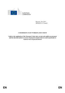 EUROPEAN COMMISSION Brussels, [removed]SWD[removed]final/2