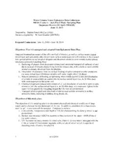 Water Column Injury Ephemeral Data Collections: NRDA Cruise 4 - Jack Fitz 3 Water Sampling Plan Deepwater Horizon Oil Spill (DWHOS) June 11,2010 Prepared by: Debbie French-McCay (ASA) Review compiled by: William Graeber 