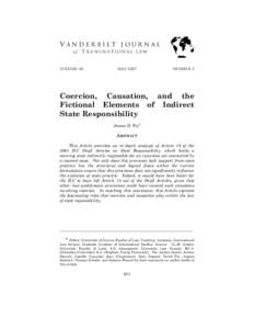 Vanderbilt Journal of Transnational Law  VOLUME 40