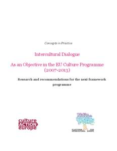 Concepts in Practice  Intercultural Dialogue