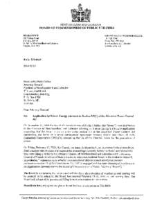 PUB Letter - NL Attorney General Feb 15, 2010