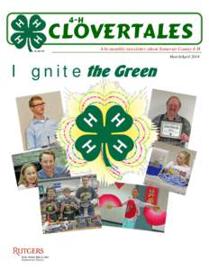 4-H  Clovertales A bi-monthly newsletter about Somerset County 4-H March/April 2014