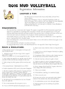 2014 Mud Volleyball Rules & Regulations_Mud volleyball rules & regs.qxd
