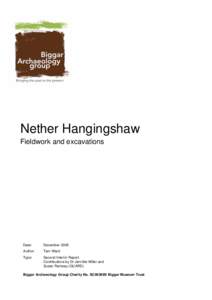 Nether Hangingshaw   Fieldwork and excavations Date: