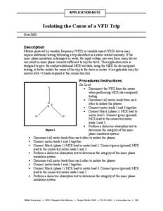 Isolating the Cause of a VFD Trip