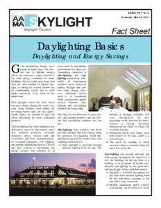 Daylighting Basics-Daylighting and Energy Savings Fact Sheet-final