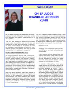 FAMILY COURT  CHIEF JUDGE CHANDLEE JOHNSON KUHN