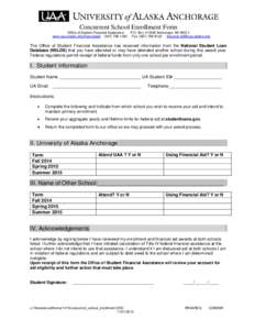 Student financial aid in the United States / Education / Assistance / Student financial aid / United States Department of Education / Federal assistance in the United States / American Association of State Colleges and Universities / Coalition of Urban and Metropolitan Universities / University of Alaska Anchorage