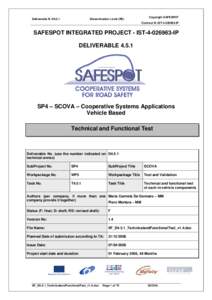 SAFESPOT Deliverables template