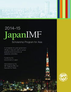 [removed]Japan IMF Scholarship Program for Asia