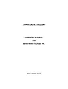 Microsoft Word - CALGARY-#v15-Arrangement_Agreement__Edradour_.DOC