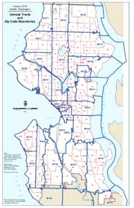 Seattle DPDCensus Tracts and Zip Code Boundaries