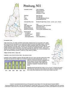 Coös County /  New Hampshire / New Hampshire / Connecticut River / Pittsburg /  Kansas / Berlin micropolitan area / Geography of the United States / Pittsburg /  New Hampshire