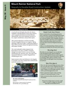 May 30 Issue 6  Mount National ParkPark MountRainier
