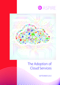 ASPIRE  The Adoption of Cloud Services SEPTEMBER 2012
